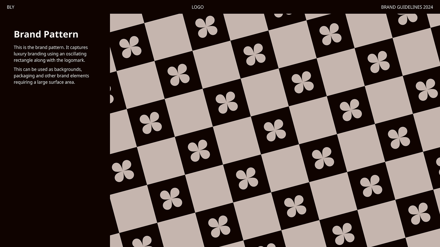 BLY brand pattern